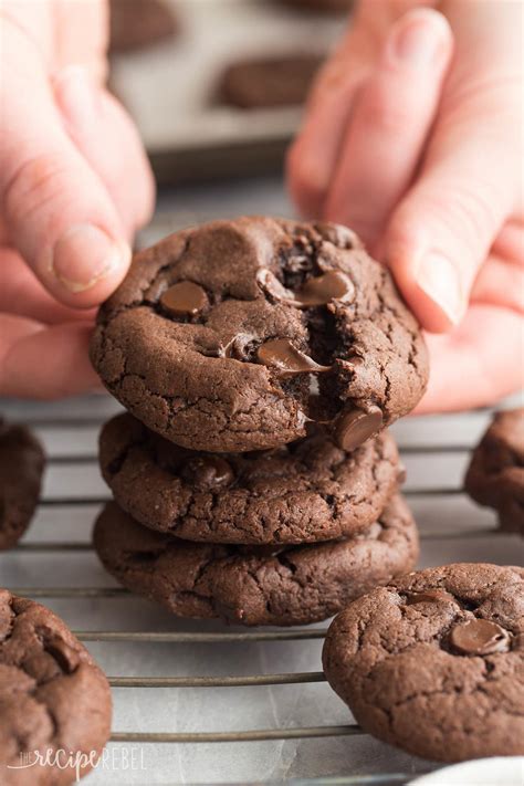 Moms 4 Ingredient Double Chocolate Cookies