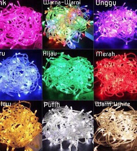 Kap lampu gantung simple retro wall lamp edison. Jual Lampu LED Tumblr Lampu Natal Hias ricelamp RGB Warna ...
