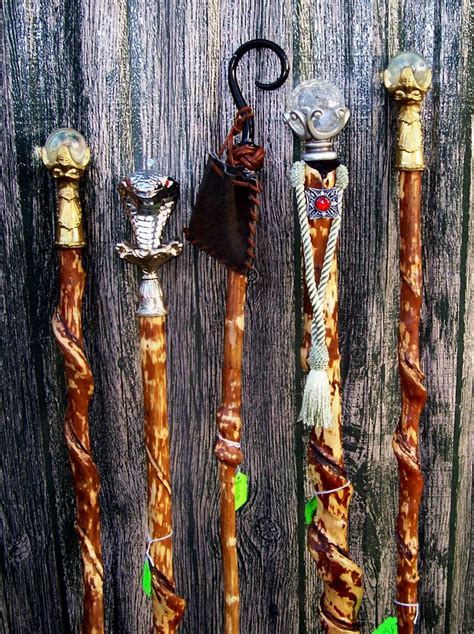 Flotte Troldmands Stave Wizard Staff Walking Sticks Witchy Crafts