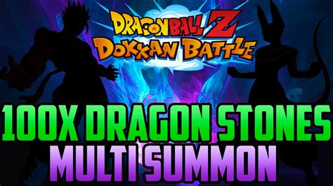 Dbz Dokkan Battle Jp 100x Dragon Stones Multi Summon Youtube