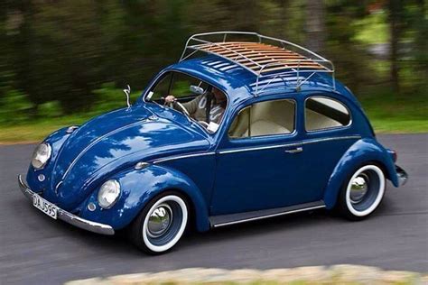 Dark Blue Vw Classic Beetle Vw Vintage Vintage Volkswagen Volkswagen