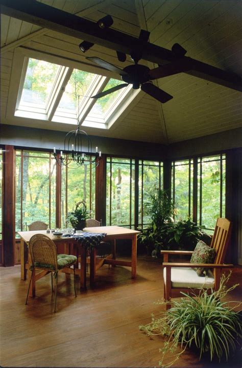 Hip Roofed Screened Porch Interior View The Porch Company