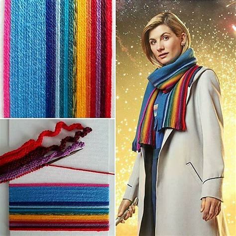 Thirteenth Doctor Knitting Pattern By Anni Howard Doctor Who Scarf