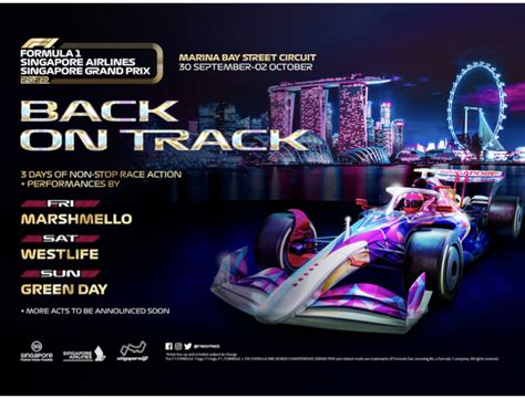 Marshmello Westlife And Green Day To Perform At Singapore Formula 1