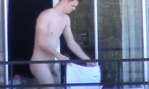 Straight Guy Caught Naked On The Balcony Spycamfromguys Hidden Cams