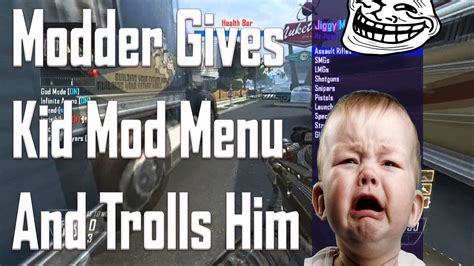 Black Ops 2 Modder Gives Little Kid Mod Menu And Then Trolls Him Youtube