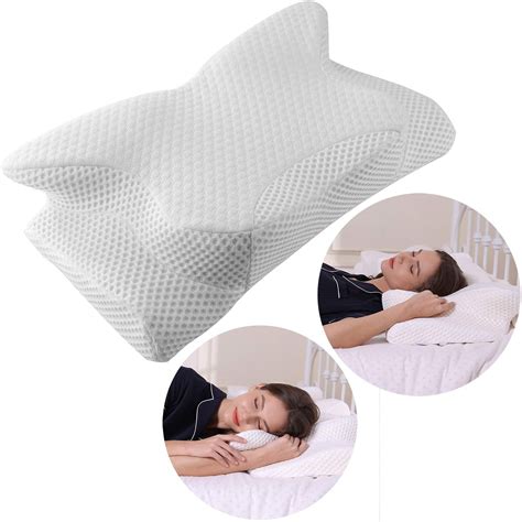 The pillow is designed for back sleepers and side sleepers of all sizes. Let's explore orthopedic pillow for sleeping on Amazon ...
