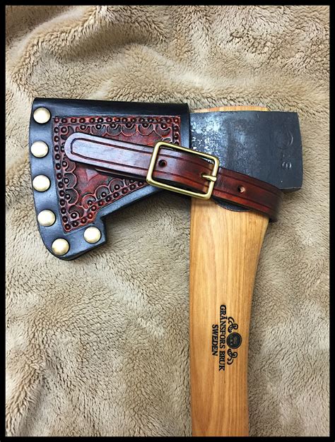 Gransfors Bruks Small Forest Axe Wcustom Leather And Brass Sheath By