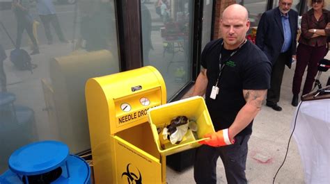 Needle Disposal Drop Box Set Up Downtown Ctv News