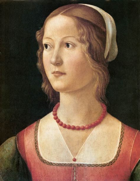 Domenico Ghirlandaio Portrait Of A Young Woman Renaissance Portraits
