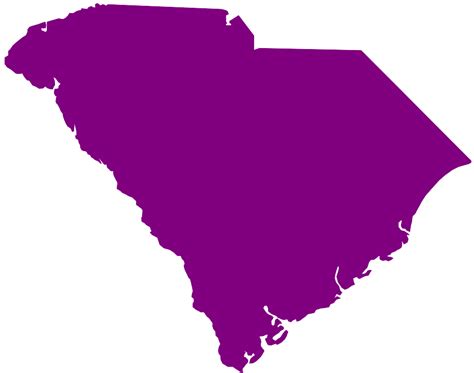 South Carolina Map In Adobe Illustrator Vector Format