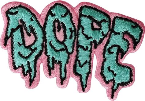 Dripping Dope Reannascloset2 Patch Embroidered Iron On Patch Diy Face