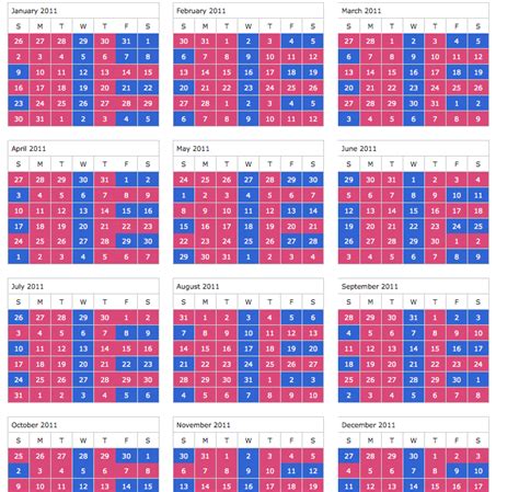 Printable 2 2 5 5 Custody Schedule Template Printable Word Searches