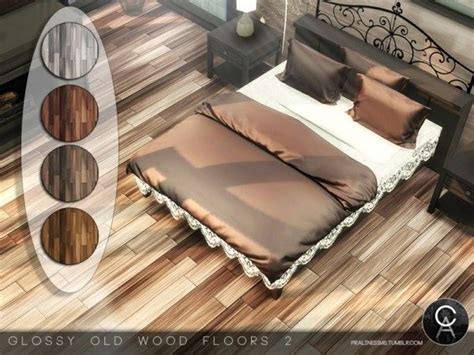 The Sims Resource Glossy Old Wood Floors 2 By Pralinesims • Sims 4