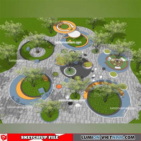 Popular Ideas Sketchup Model Landscape Great Concept