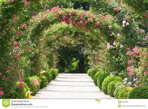 Rose Garden Landscape Stock Photo Image Of Bench Eden