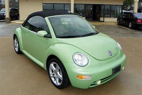 Example Of Cyber Green Paint On A 2005 Volkswagen Beetle Convertible