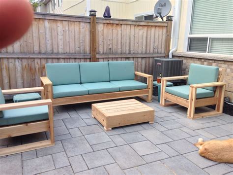 Diy Cedar Patio Furniture Made Summer Of 2015 Patio Furniture
