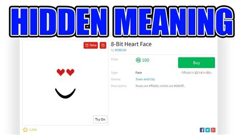 8 Bit Heart Faces Deeper Meaning Roblox Youtube