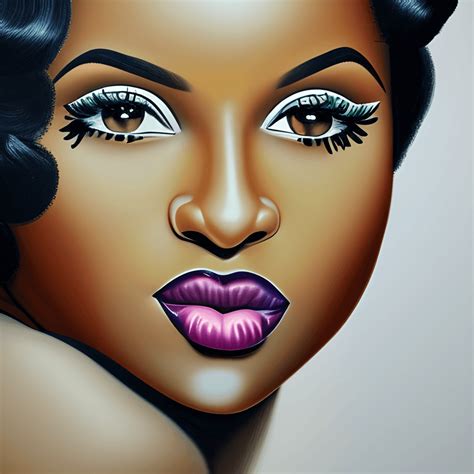 Beautiful African American Pin Up Creative Fabrica