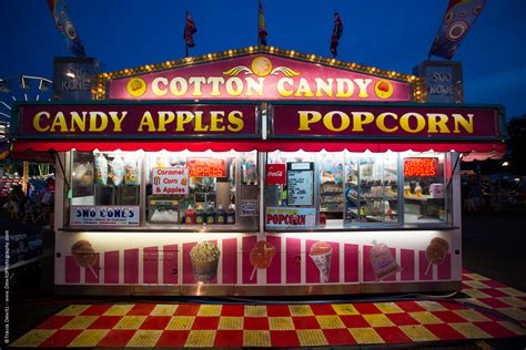 Cotton Candy Candy Apples And Popcorn Carnival Stand Dewitz