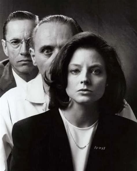 Jodie Foster Anthony Hopkins And Scott Glenn Pose For The 1991 Silence