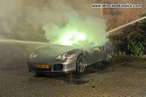 Porsche 911 Turbo Wrecked Alkenswaard The Netherlands