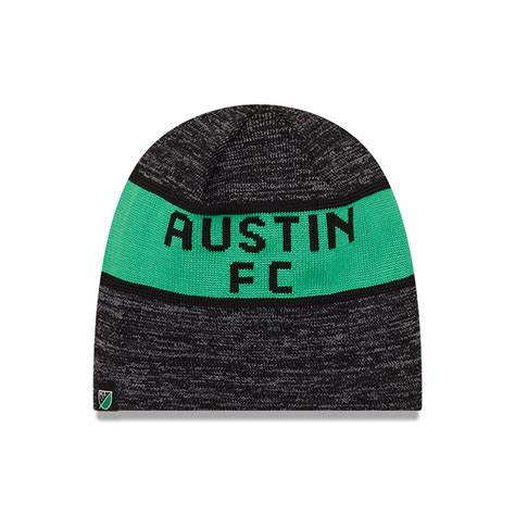 Official New Era Austin Fc Mls Kick Off Black Beanie Hat B4778z99