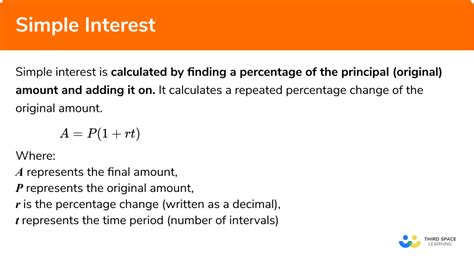 Simple Interest Gcse Maths Steps Examples And Worksheet