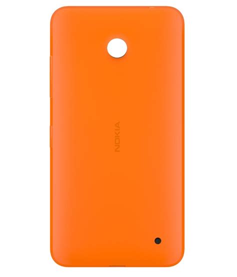 Nokia Back Cover For Nokia Lumia 630 Orange Plain Back Covers
