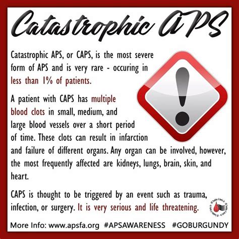 Aps Awareness Month Day 27 Catastrophic Antiphospholipid Antibody