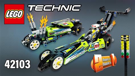 Lego® Technic™ 2in1 Dragster And Hot Rod Pull Back 42103 225 Pcs