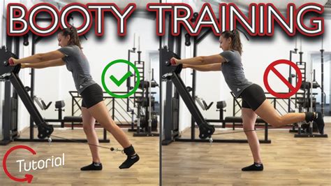 booty Übungen po trainieren am kabelzug tutorial kernfit youtube