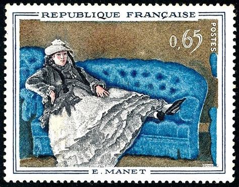 030 09111962 Madame Manet Au Canapé Bleu Emanet N° 1364