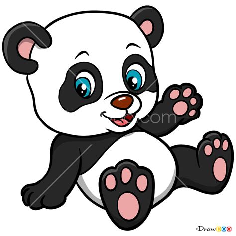 How To Draw Baby Panda Baby Animals