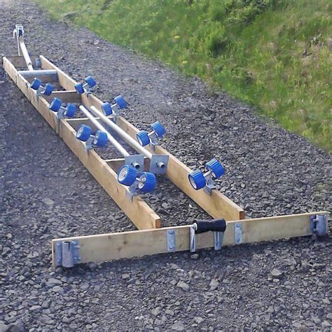 The simpler ones feature only bunks with carpet/plastic coverage but you can consider installing rollers for easier handling. Ramp for PWC and Small Craft, 1,133.98 kg (2500 lb ...