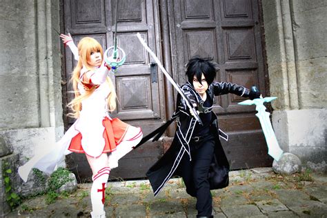 Sword Art Online Asuna And Kirito Cosplay By K I M I On Deviantart