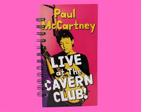 Paul Mccartney Live At The Cavern Club Vhs Movie Notebook