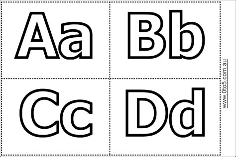 Abccards1 Abc Templates Abc Printables Template Printable