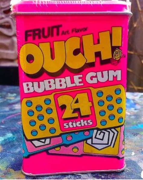 Ouch Bubble Gum Yummy Old Time The 90s Candy Ouch Bubble Gum 90s