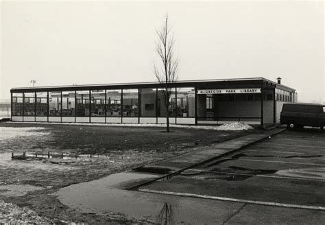 Mcgregor Park Branch Library Exterior 1960 Vintage Photo