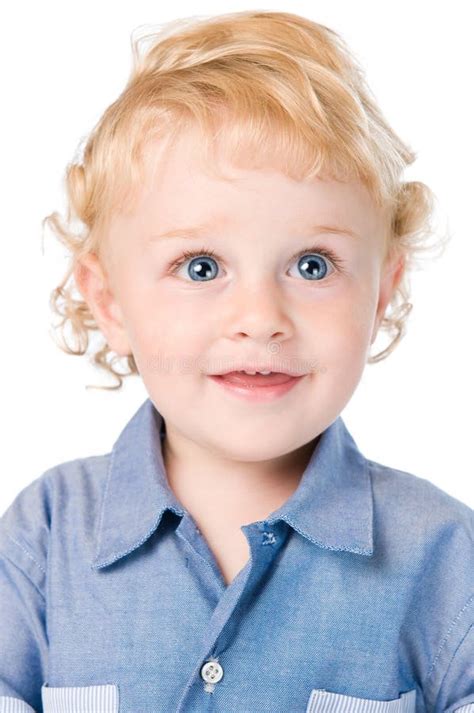 Beautiful Little Boy Portrait Stock Image Image Of Studio Closeup