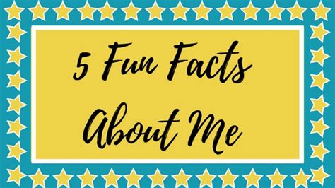 5 Fun Facts About Me Light Shine Brightly