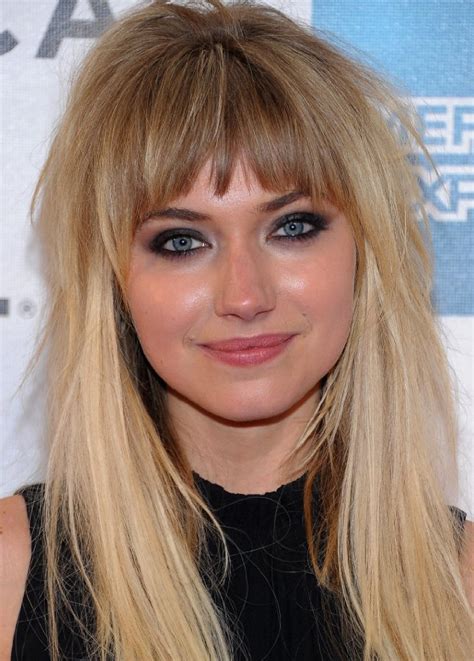 Imogen Poots Smokey Eye Different Hairstyles Hairstyles With Bangs