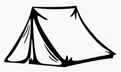 Tent Clip Art Black And White