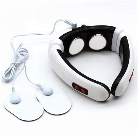 Portable Neckshoulder Massager6 Modes15 Levels Intensity Wirelesselecpatch Ebay