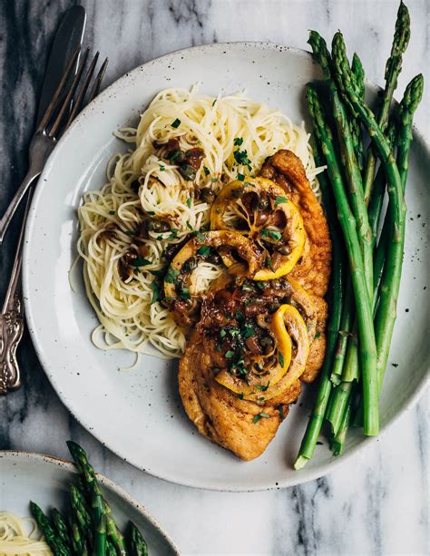 You certainly can add any pasta you'd like, but i prefer to use the fresh angel hair type (find it near the fresh tortellini at your market). Chicken Piccata with Angel Hair Pasta and Asparagus