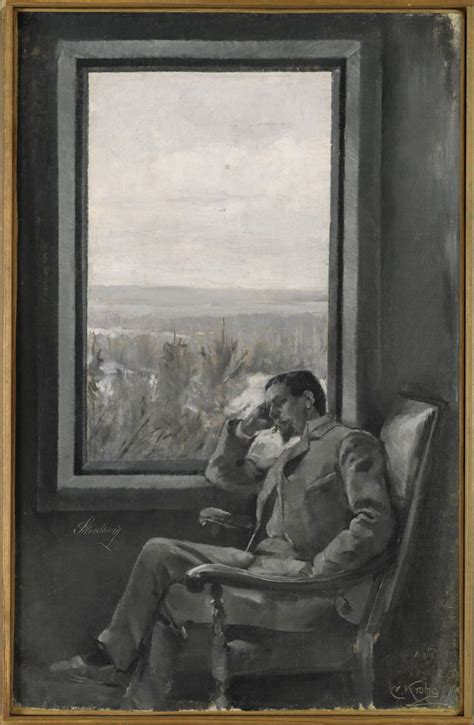Christian Krohg Portrait Of The Painter Christian Skredsvig