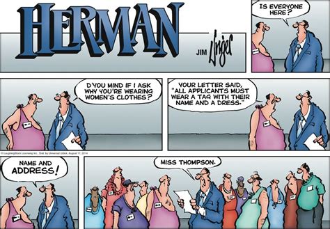 herman by jim unger for august 17 2014 with images herman cartoon herman comic cartoons