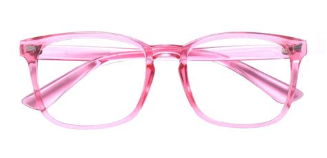order bifocals distance and near only separated by a line with this pink square frame from 5